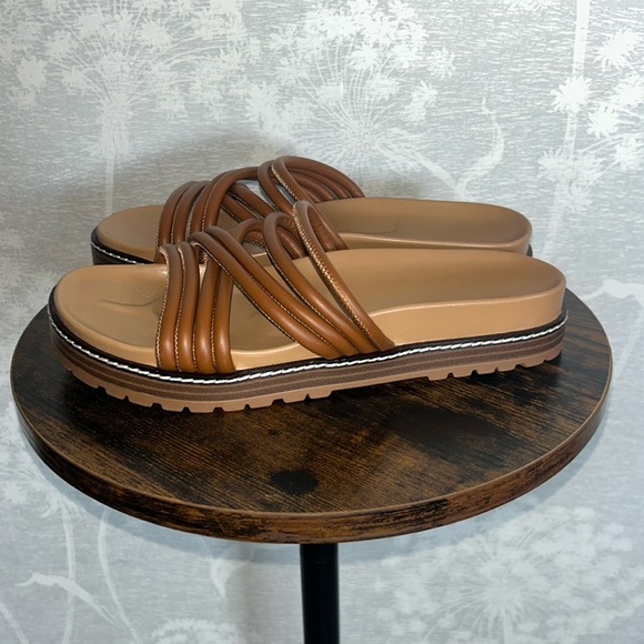 Madewell The Charley Strappy Sandal Brown Size 8 - Picture 2 of 6